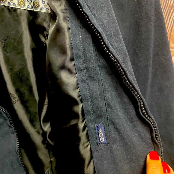 London Fog lined black coat -Size S - Picture 3 of 10